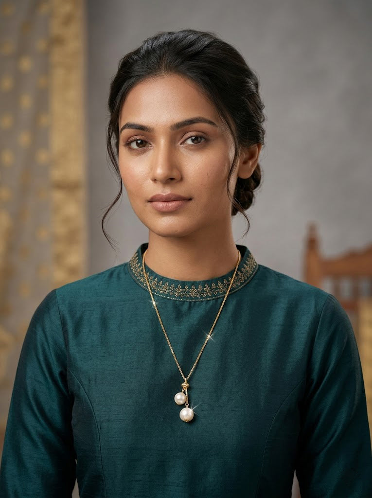 Pearl Drop Pendant Chain