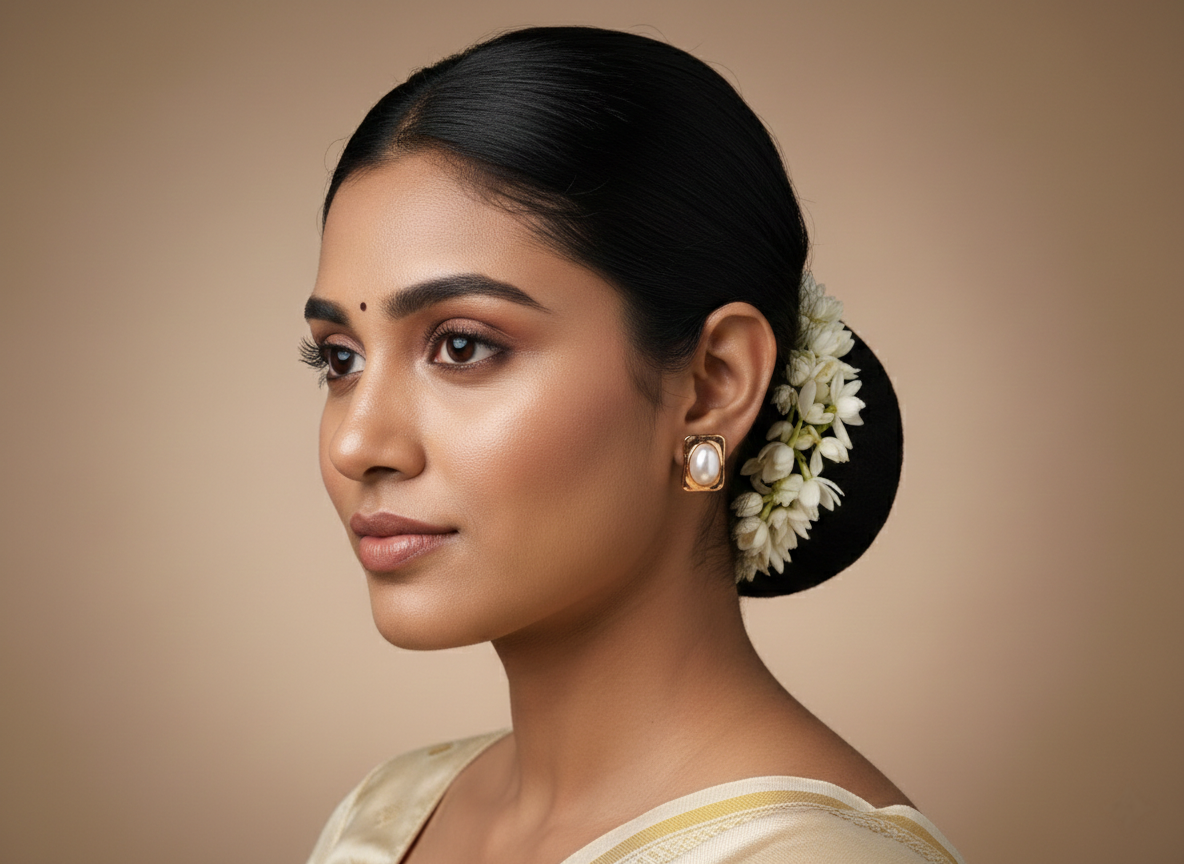 Classic Pearl Stud Earrings