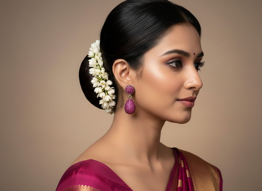 Royal Purple Drop Earrings