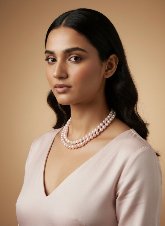 Double Layer Pearl Necklace