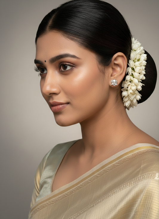 Elegant Gold Knot Stud Earrings