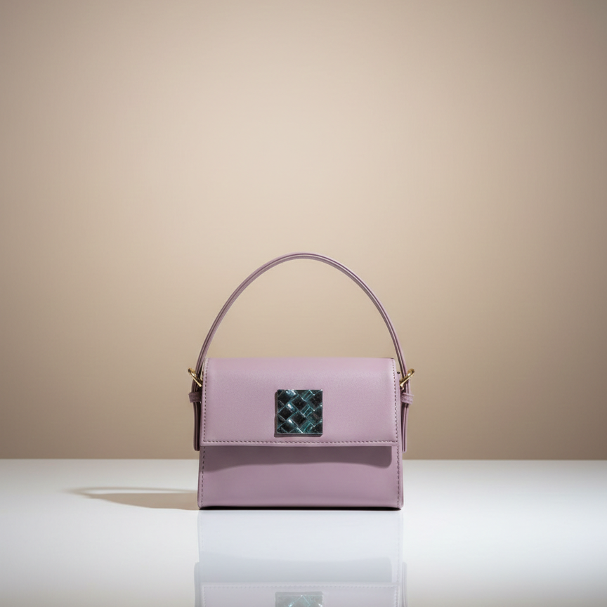Women's Sling Bag, Synthetic Fabric, Single Compartment with 1 Zip Pocket (Beige/Lavender/Pastel Blue)